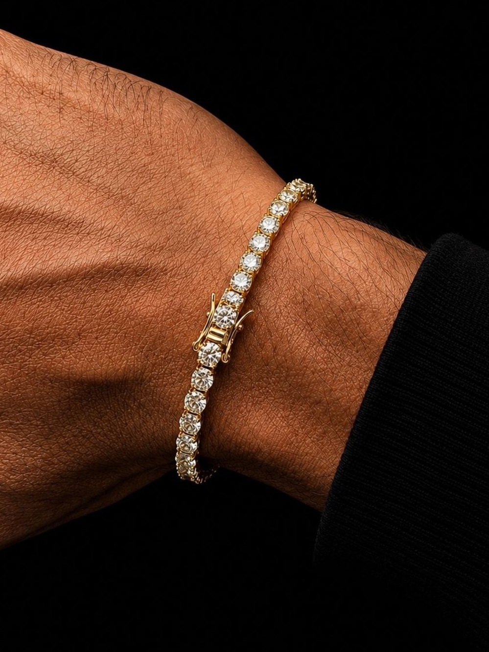 925 Silver, 15.0CTW Moissanite Tennis Bracelet